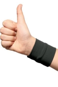 Купить напульсник трикотажный чёрный 9х9 см