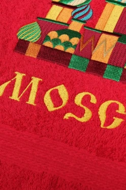 Купить полотенце махровое 50х90 с вышивкой "Moscow"