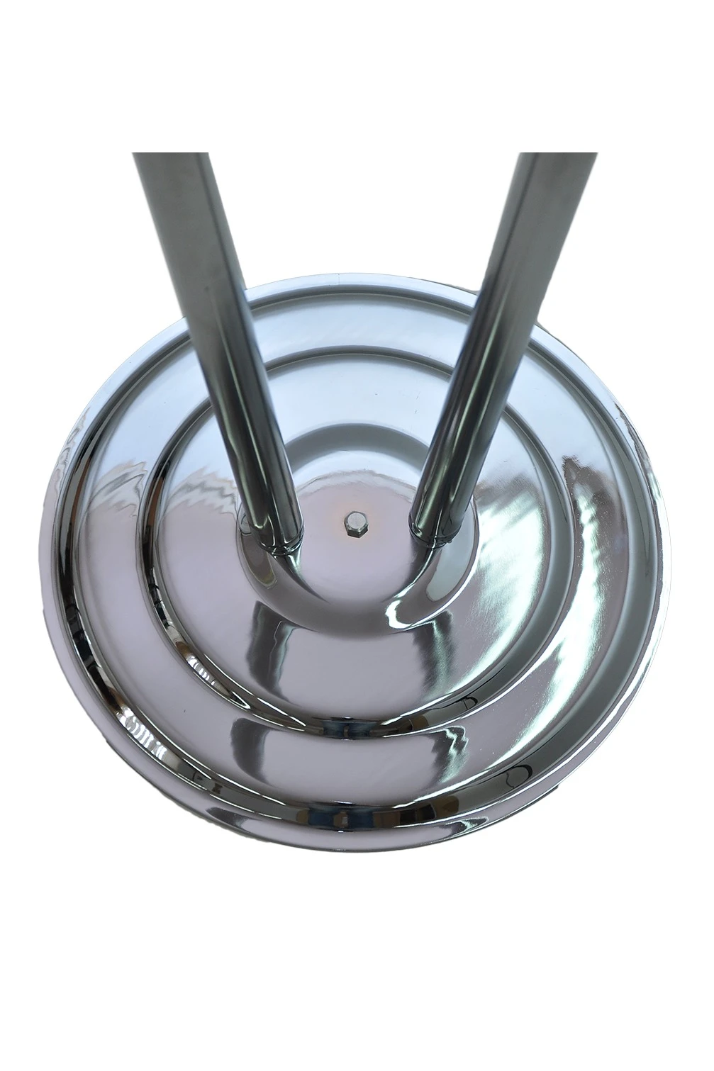 Купить Основание Круг стальное хромированное фигурное под серебро на 2 штока