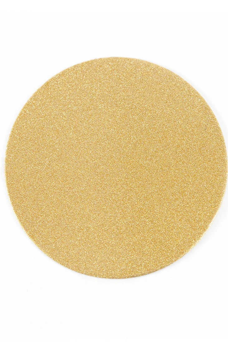 Вкладыш перламутр односторонний 50 мм 0,5 мм 50 шт, золото