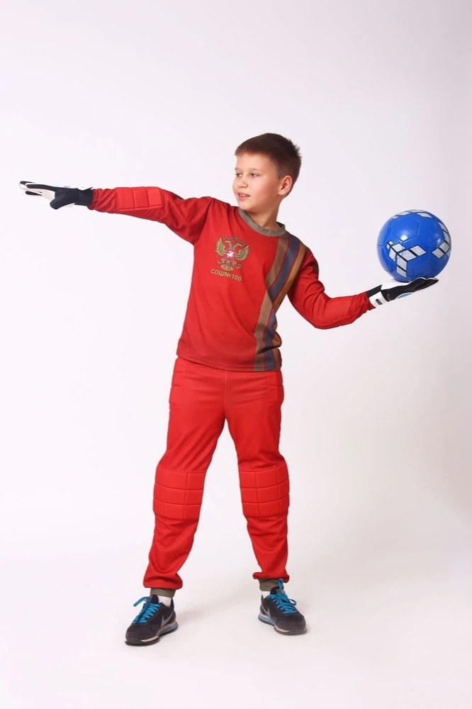 Футбольная вратарская форма Челси детская с полной запечаткой "SOCH 100"#1 Футбольная вратарская форма Челси детская с полной запечаткой "SOCH 100"#1