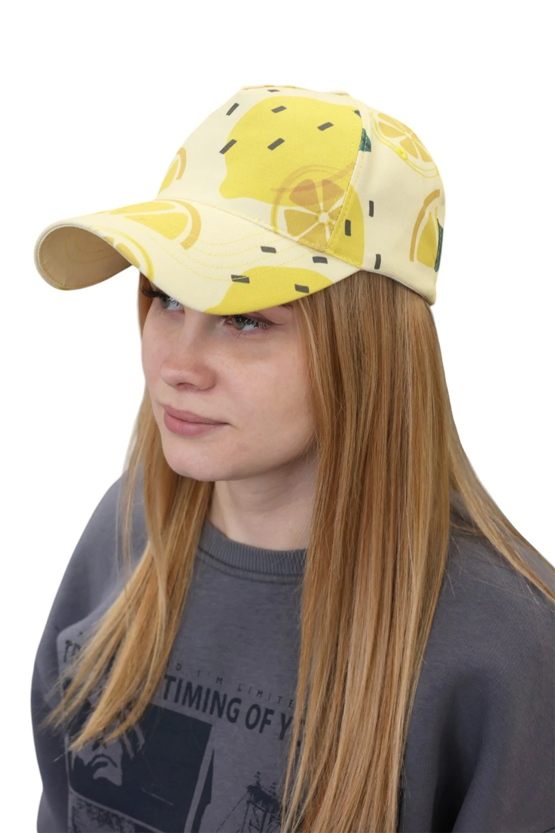 Бейсболка Бауэр взрослая с полной запечаткой (хлопок) "Lemons"#3