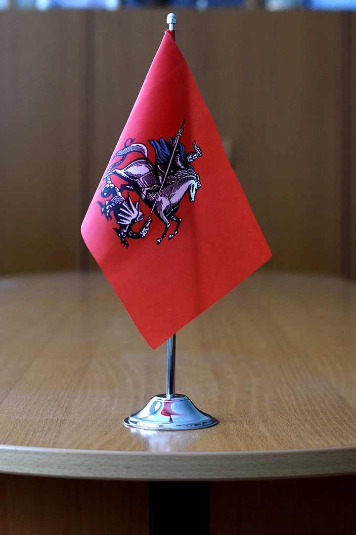 Флагшток настольный (хром, сталь) 1 шток#3