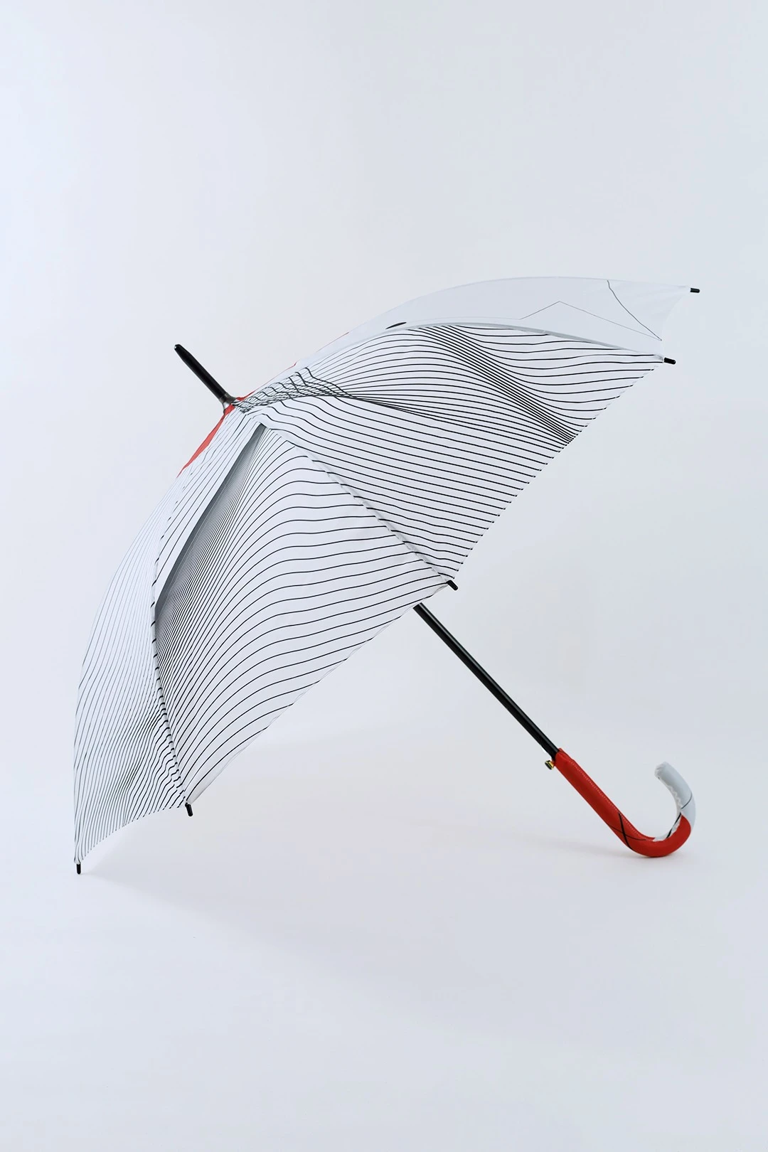 Зонт-трость Моне с пластиковой ручкой однослойный, с полной запечаткой#2