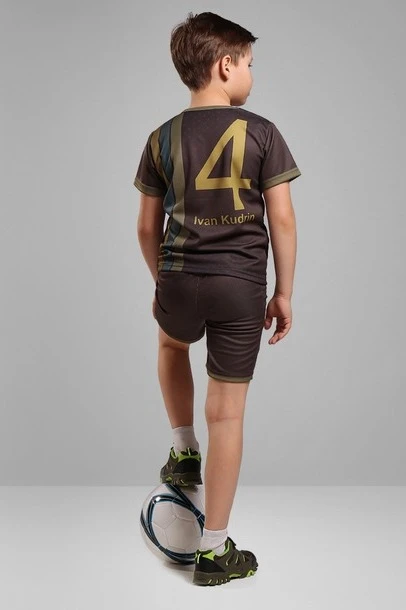 Футбольная форма Юве детская с полной запечаткой "Eagle"#1