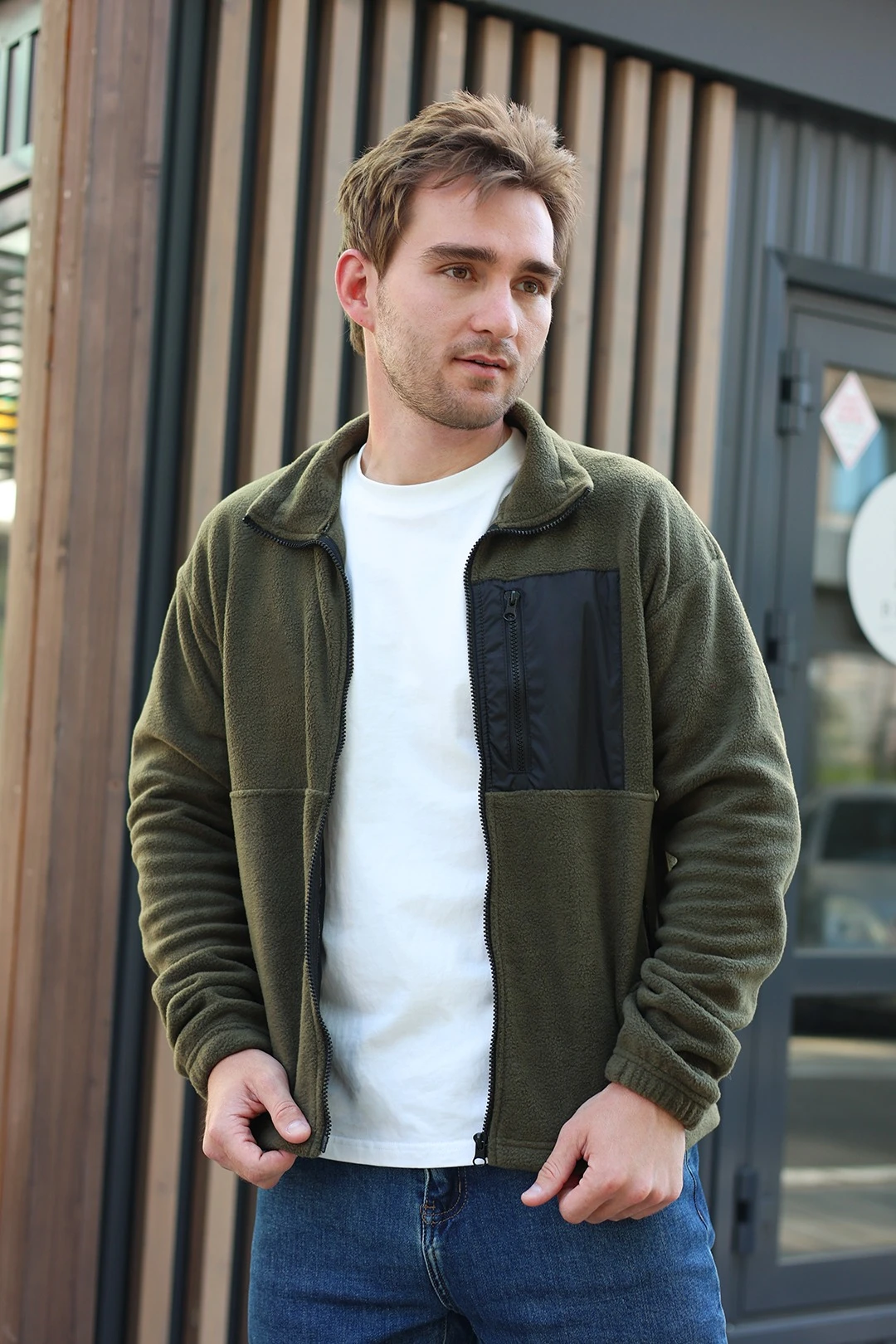 Толстовка Касл флисовая унисекс, однотонная#5