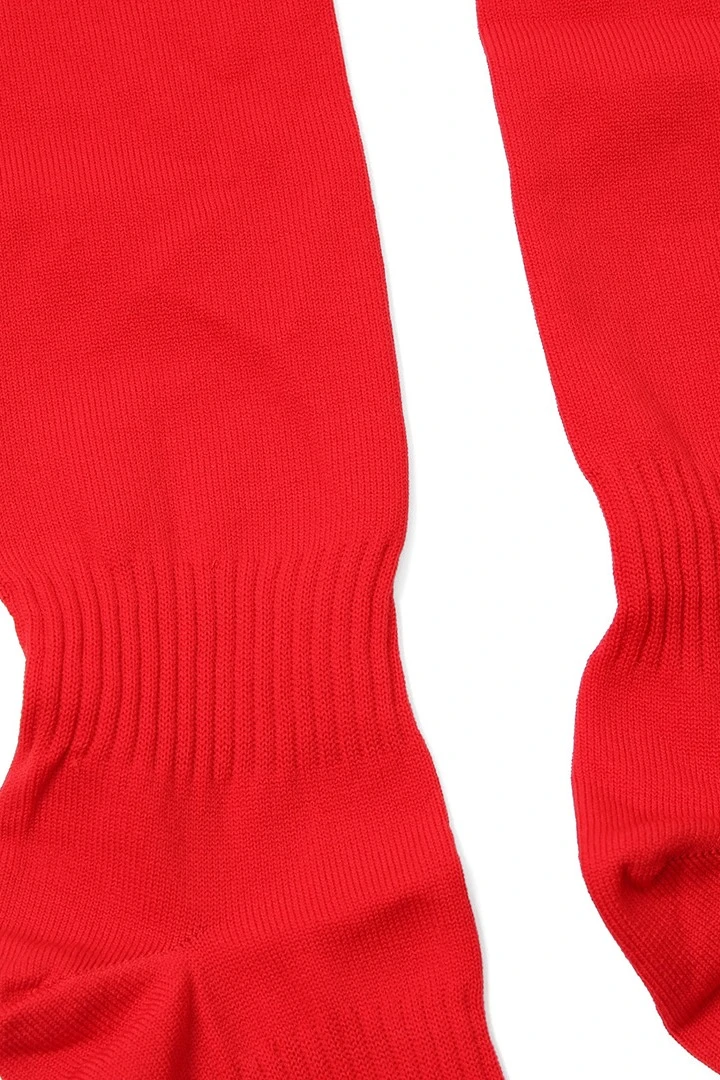 Гетры футбольные взрослые, однотонные красные#18 Гетры футбольные взрослые, однотонные красные#18