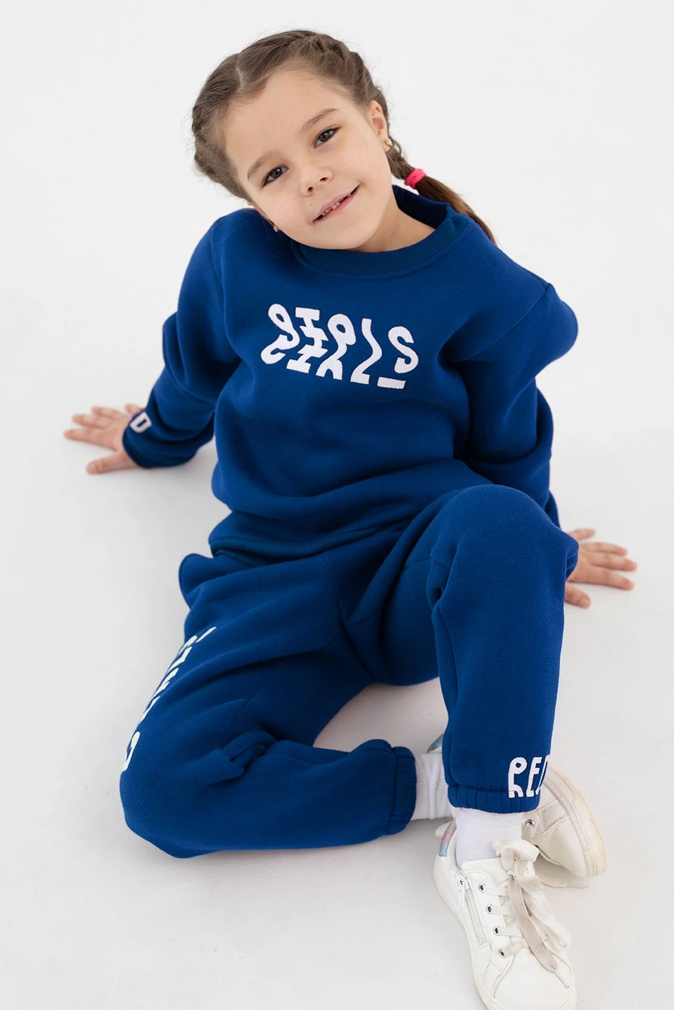 Купить свитшот Тревис из футера детский, однотонный синий