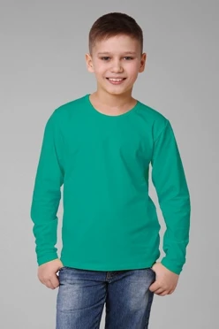 Купить лонгслив Атлетик Плюс детский бирюзовый