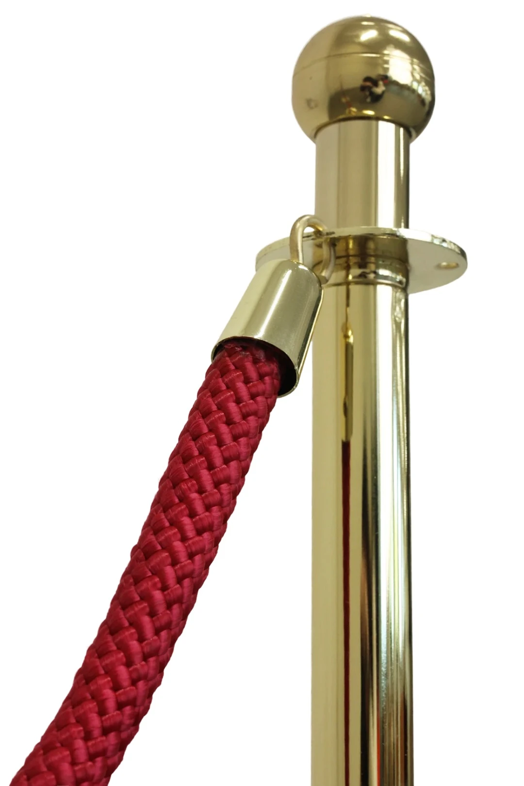 Мобильная стойка ограждения под золото без каната#3