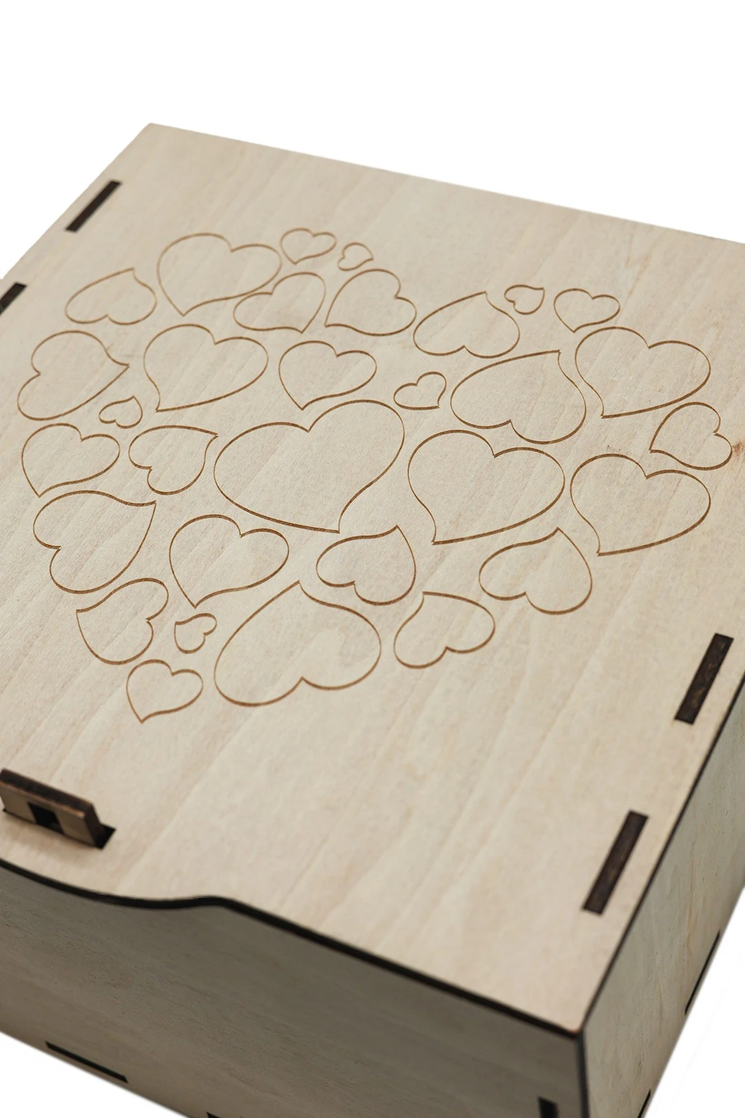 Коробка из фанеры с нанесением 178х174х86 мм#1