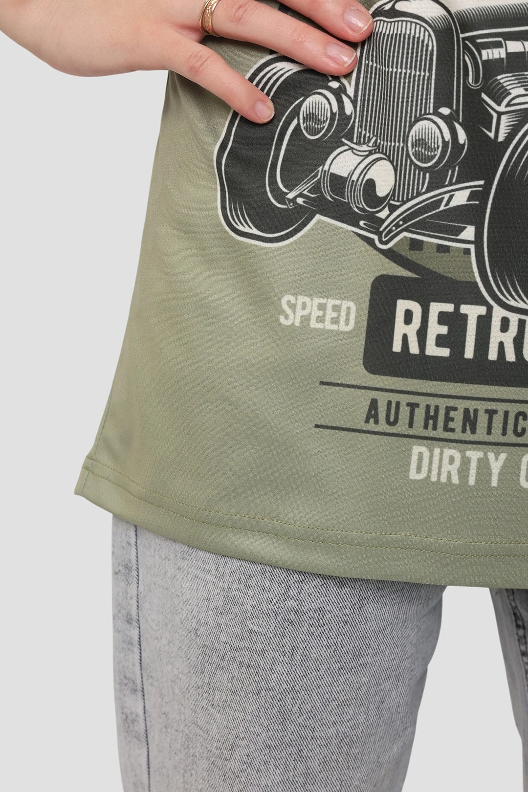 Поло Луна унисекс с полной запечаткой из ложной сетки "Authentic speedway"#6 Поло Луна унисекс с полной запечаткой из ложной сетки "Authentic speedway"#6