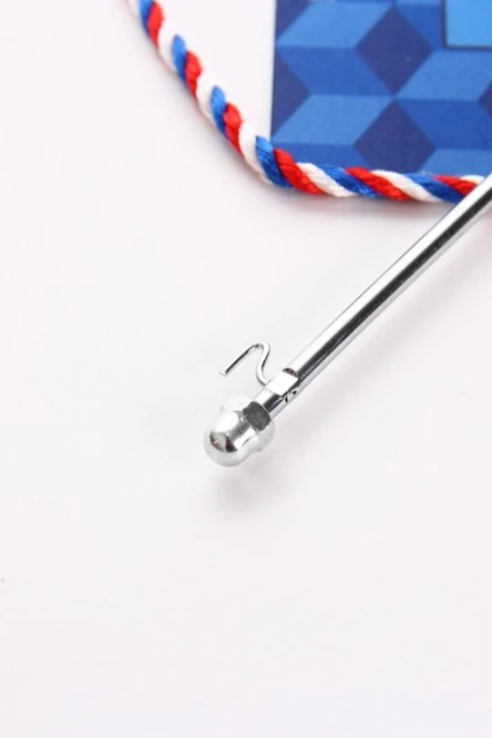 Подставка под вымпел (хромированная сталь) фигурная 31 см#6