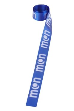 Лента сатин ширина 2 см, печать белым с одной стороны#1