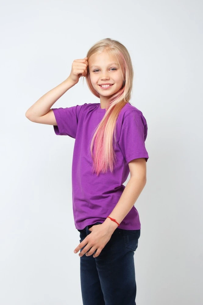 Купить футболку Премиум детскую фиолетовую