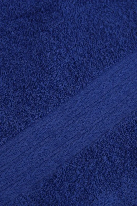 Полотенце махровое 50х90 см (Ituma), однотонное тёмно-синее#3