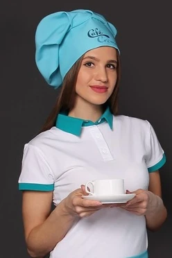 Купить колпак Ваниль поварской взрослый "Cafe Creme"