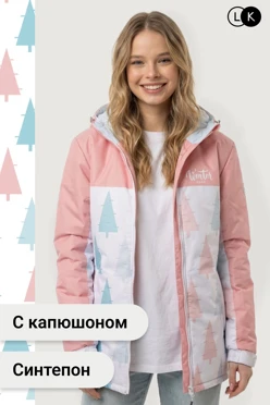 Куртка Норд с капюшоном на синтепоне унисекс, с полной запечаткой Куртка Норд с капюшоном на синтепоне унисекс, с полной запечаткой