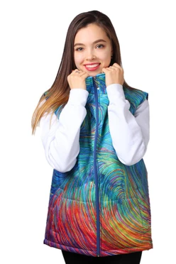 Купить жилет Портер с полной запечаткой "Волны"