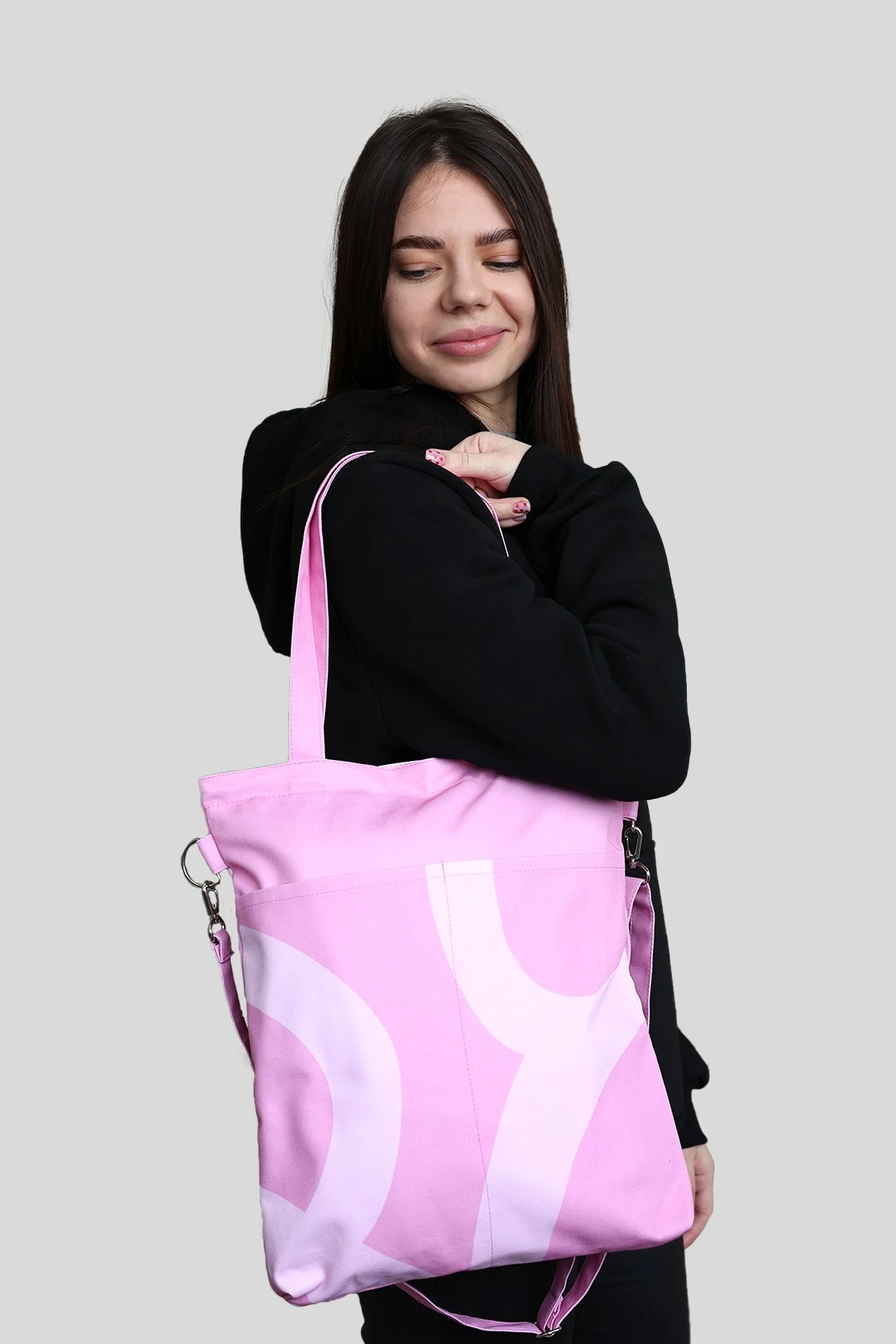 Сумка Эдит из саржи 33х38х4  см, с полной запечаткой#5