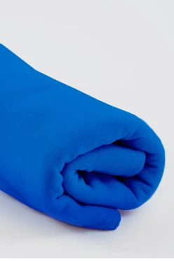 Купить плед Эконом (без обработки) флисовый 120х160 см, однотонный синий