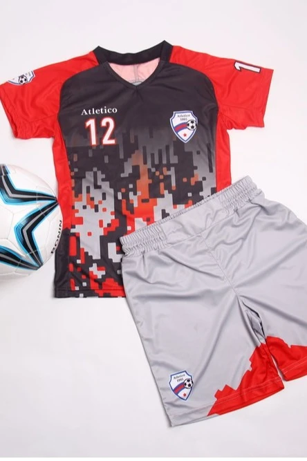 Футбольная форма Эйр детская комбинированная, с полной запечаткой#1