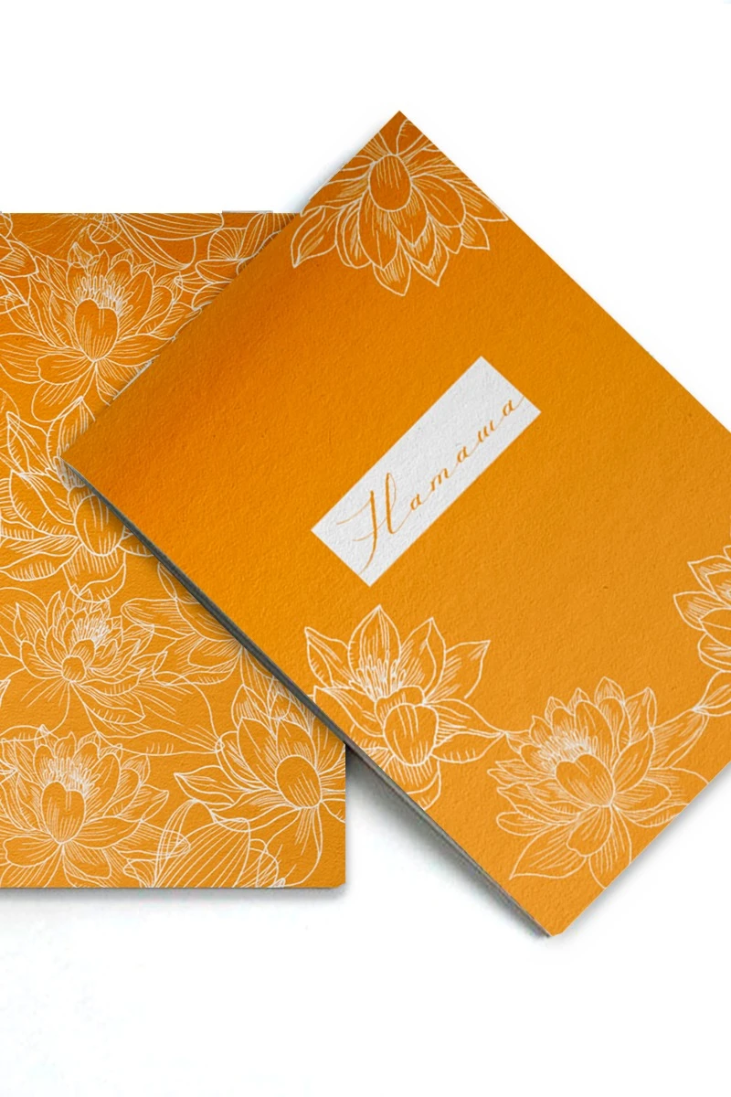 Блокнот фирменный А6 на скобе (20 листов без печати) с принтои "Natasha"#1