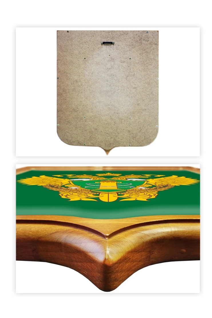 Купить Герб Ростехнадзор РФ размер 53х61 см печатный рамка светлое дерево