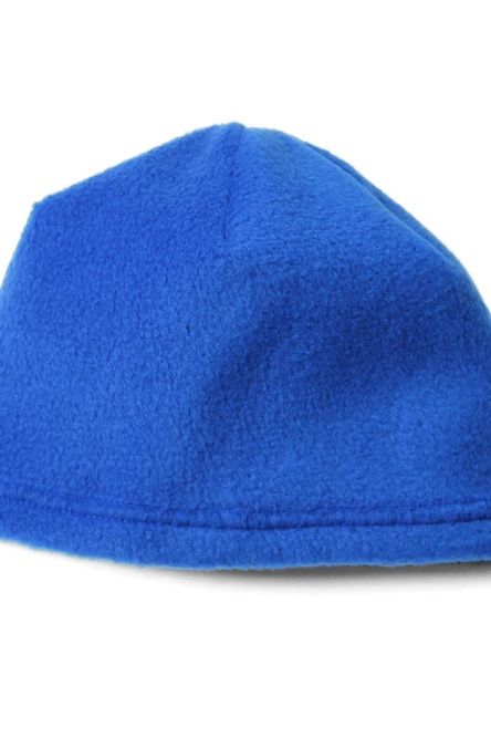 Шапка Вайт флисовая однослойная взрослая, однотонная синяя#5