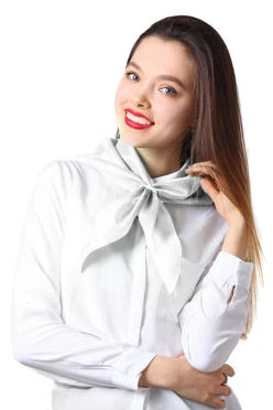 Купить косынку однотонную Лолла 65х65х95 см, белую