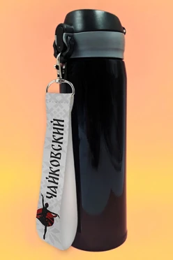 Купить ремувку 2,5х15 см с карабином-люкс, с принтом "Ballet"