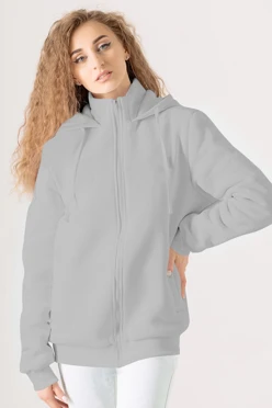 Купить балахон Джеймс из футера на флисе унисекс, однотонный меланж