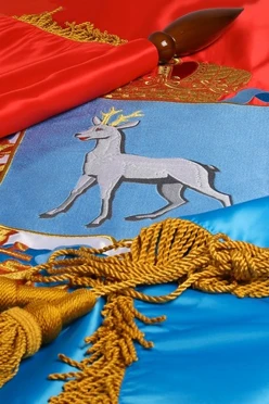 Купить знамя Самарской области вышитое