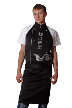 Купить Фартук однотонный Бейкер  (из греты) "Silver Dragon"