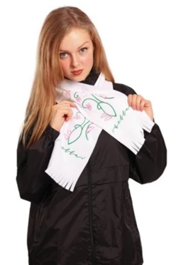 Купить шарф флисовый 15х100 см (однослойный) "Вышивка"