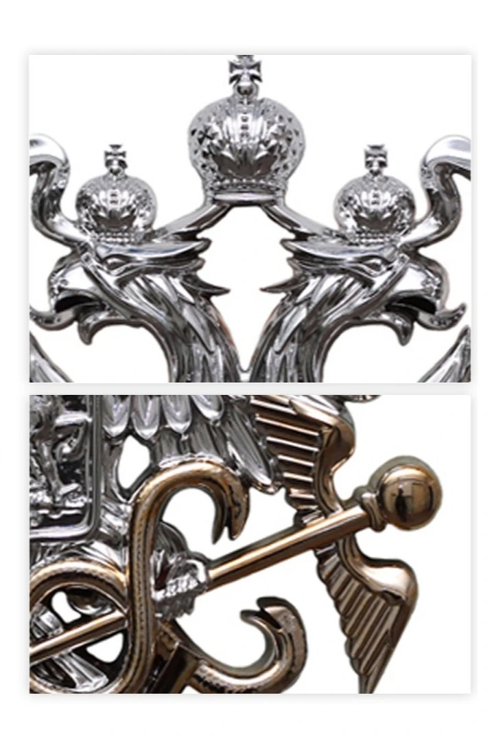 Купить гербовую эмблему ФНС РФ 26,5х29 см, барельеф, металлонапыление