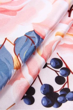 Легинсы женские с узким поясом с принтом "Flower butterflies"#2