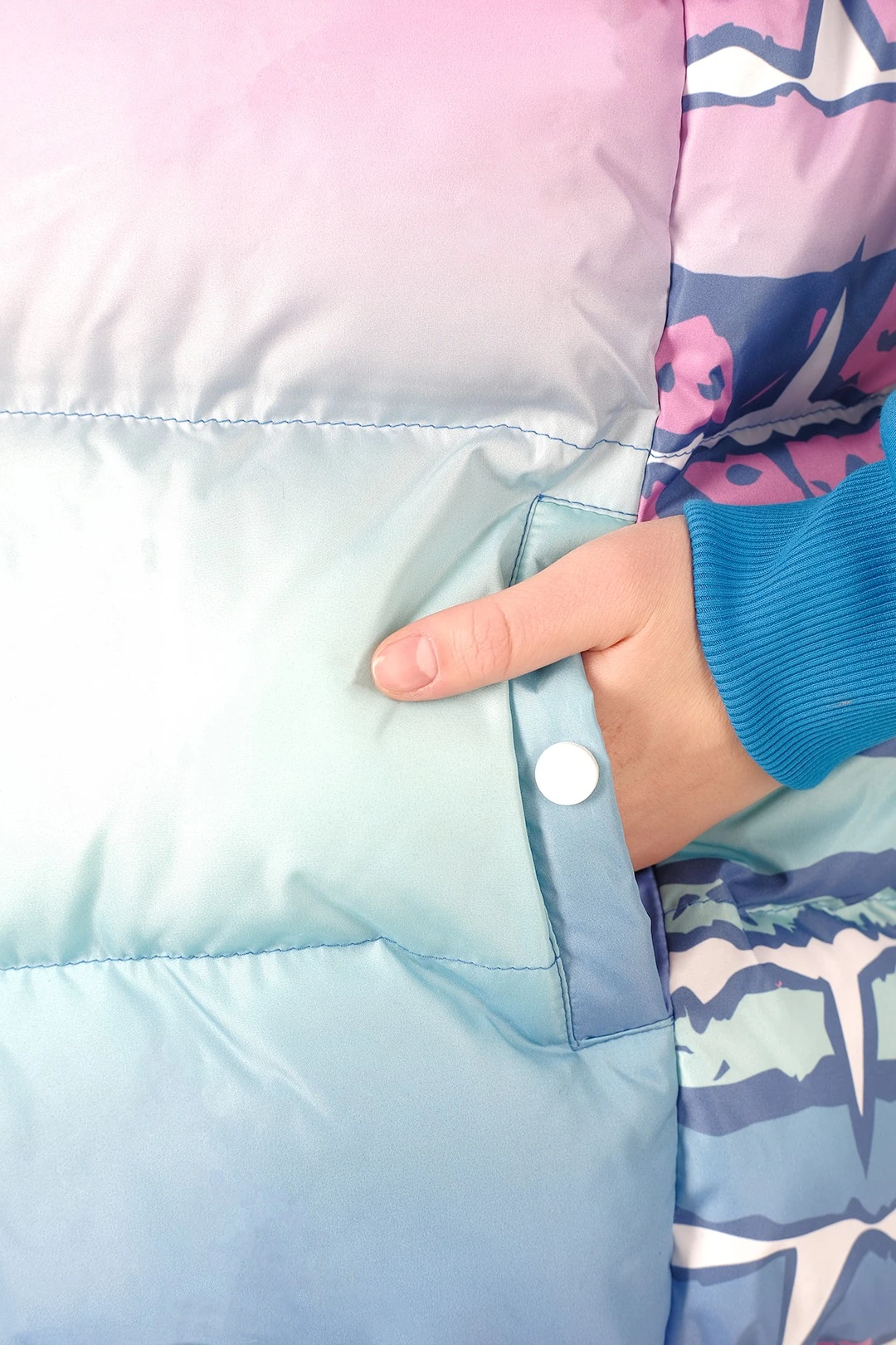 Жилет Морган Лайт с подкладом из лебяжьего пуха унисекс, с полной запечаткой "Smashers"#4