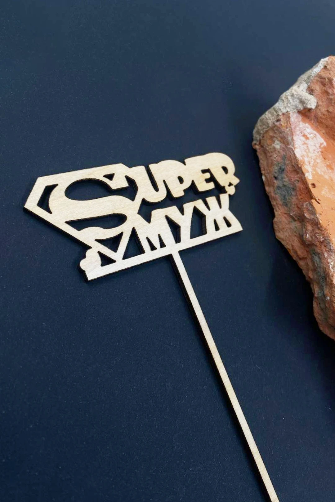 Топпер из фанеры 8х13 см с гравировкой#4 Топпер из фанеры 8х13 см с гравировкой#4