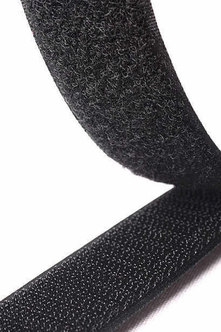 Липучка 2,5 см, черная#1