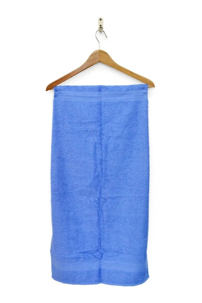 Полотенце махровое 50х90 см (Ituma), однотонное голубое#8