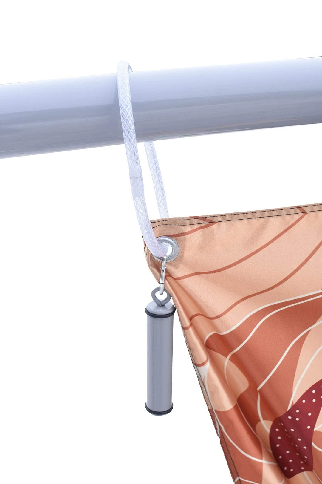 Флагшток алюминиевый с плечом с открытым механизмом 8 м (покраска), Юпитер#3