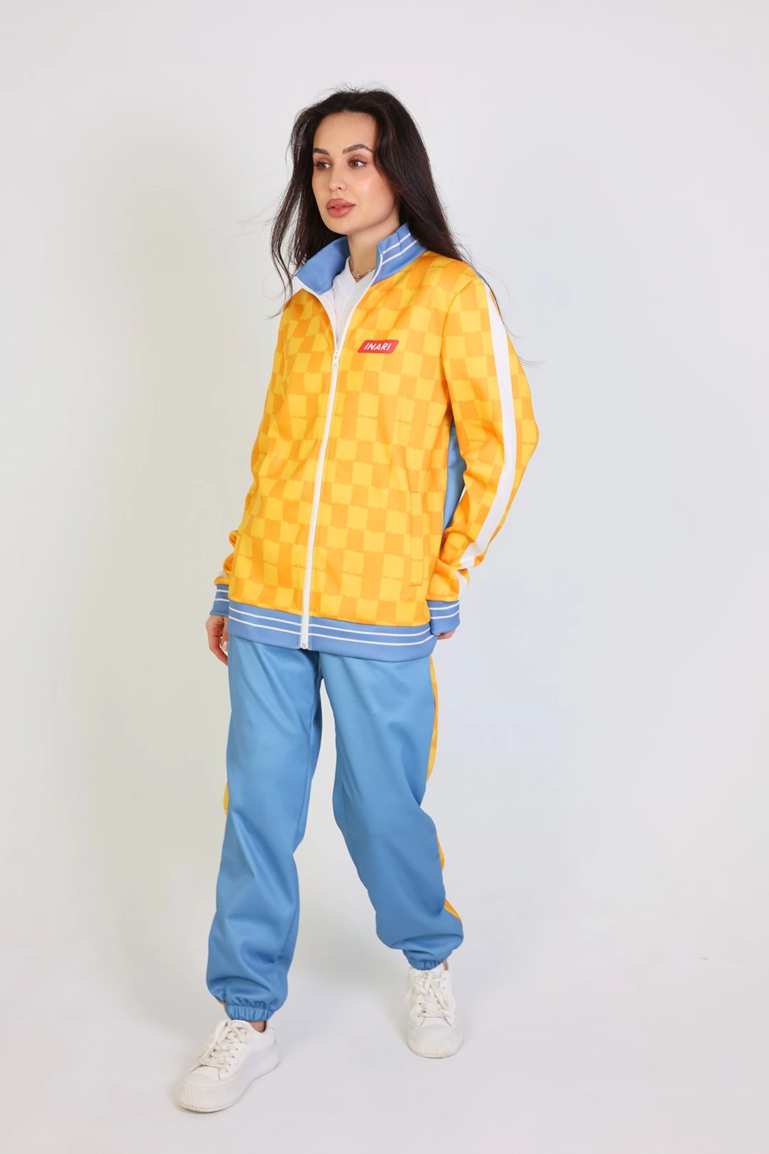 Купить спортивный костюм Стайлинг женский c полной запечаткой "Honeycombs"