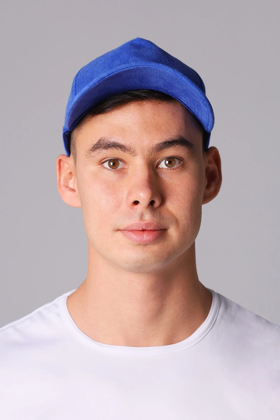 Купить бейсболку Спайк пятиклинку взрослая, однотонная синяя