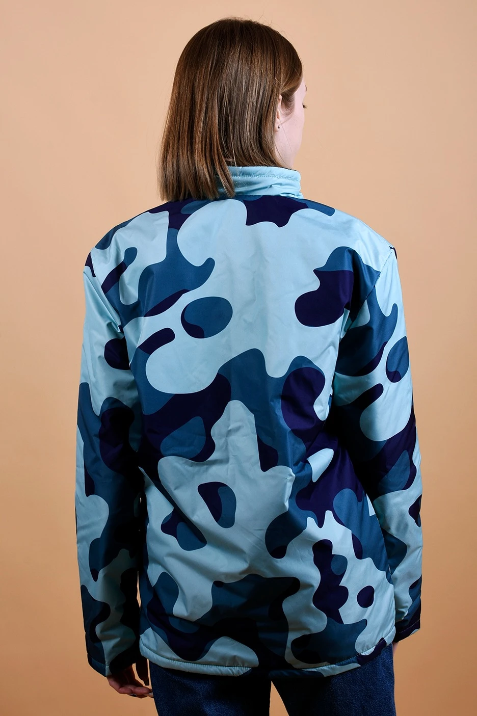 Куртка Бриз без капюшона на флисе унисекс, с полной запечаткой "Texas Hunter"#1