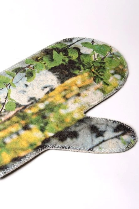 Купить рукавицу банную с полной запечаткой