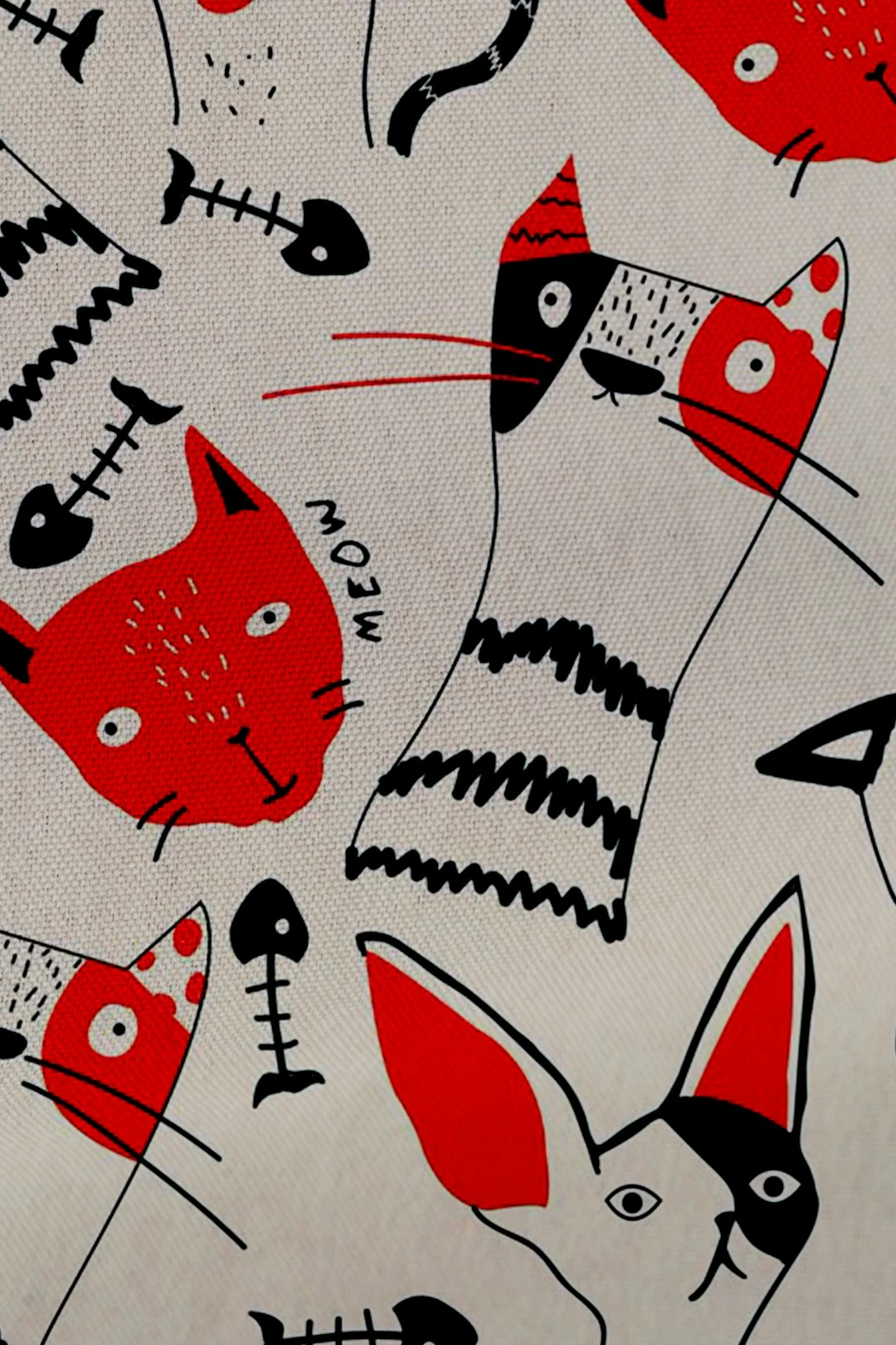 Панама Техас с полями на кнопках, с полной запечаткой "Red Cat"#2