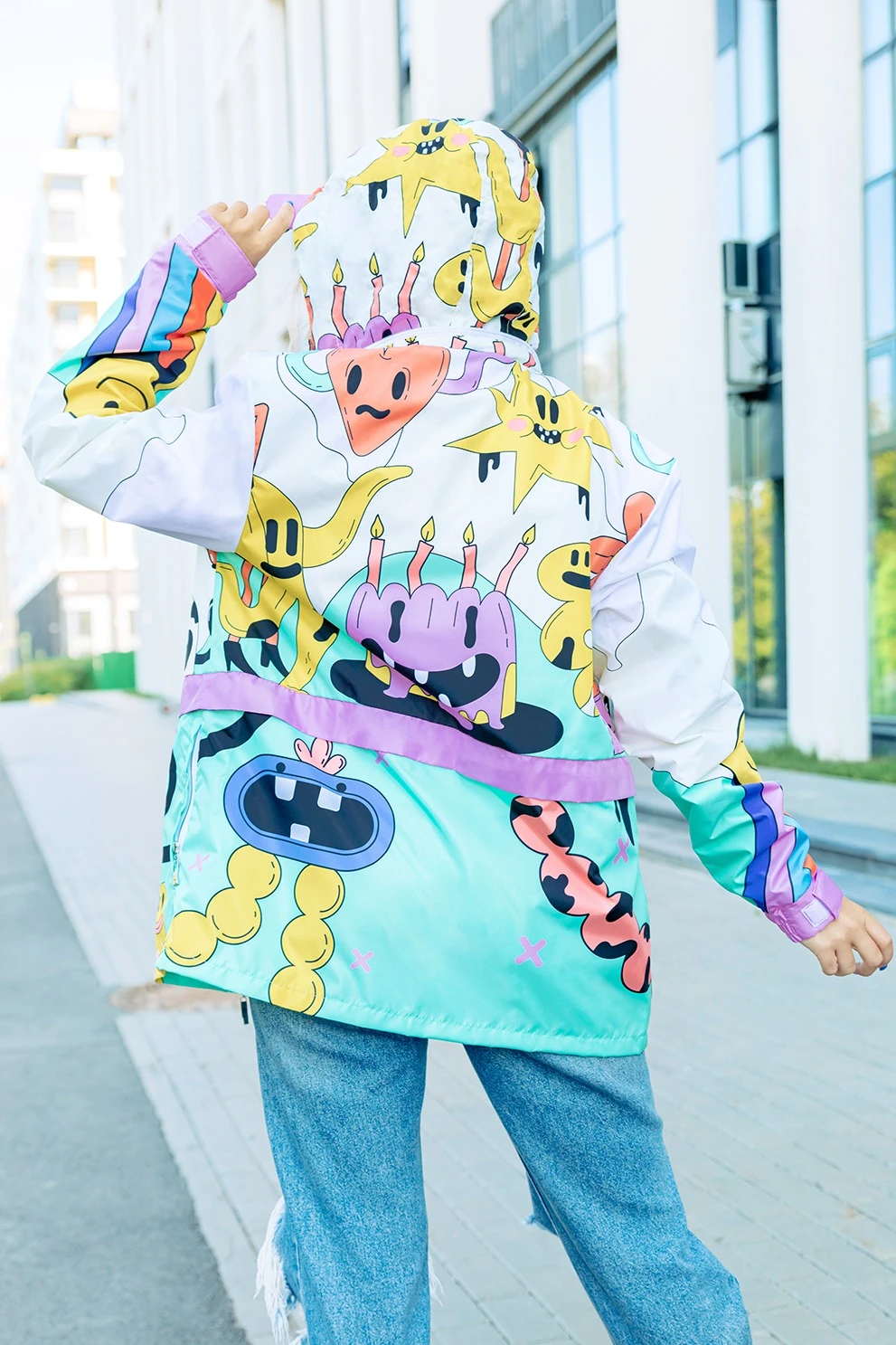 Купить ветровка Харви с капюшоном унисекс, с полной запечаткой "Adventure" Купить ветровка Харви с капюшоном унисекс, с полной запечаткой "Adventure"