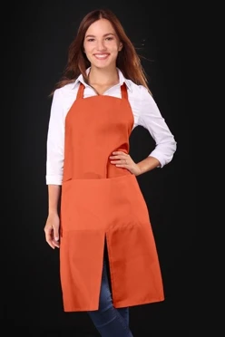 Купить фартук Капучино оранжевый
