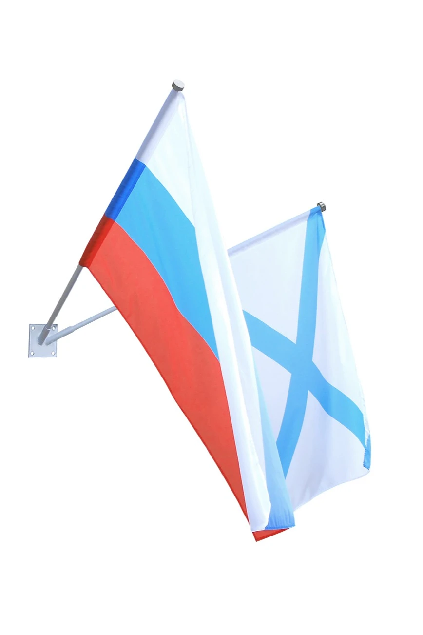 Кронштейн уличный настенный на 2 штока с алюминиевыми древками 2,5 м#2